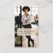 ミニマル & プロフェッショナル ビジネスフォト 名刺 (正面)