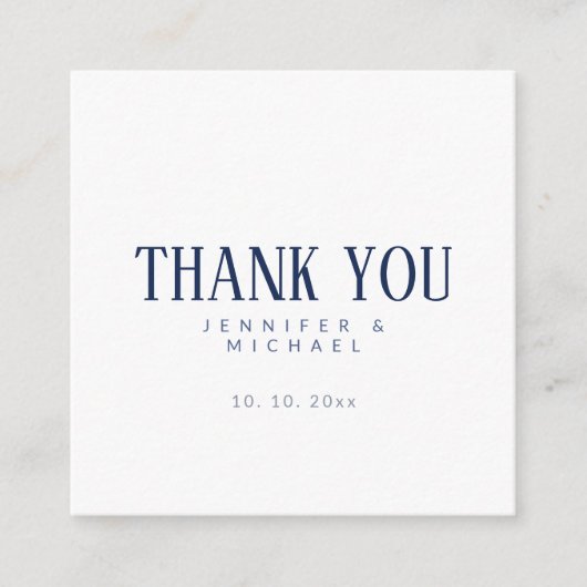 ミニマル プロフェッショナル モダン エレガント エンクロージャーカード (正面)