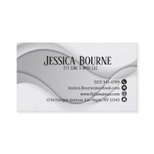 ミニマル プロフェッショナル QR コード ホワイト シルバー