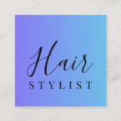 ミニマル ヘアサロン ビジネスカード (正面)