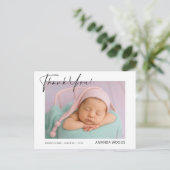ミニマル ベイビー フォト サンクス ポストカード (スタンド正面)