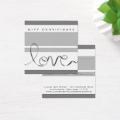 ミニマル ホワイト グレー ストライプ ラブ モダン シック マニッシュ (デスク)