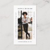 ミニマル&ホワモダンイトプロフェッショナルビジネス写真 名刺 (正面)