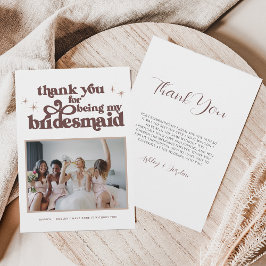 ミニマル ボーホー ニュートラル ブライダルシャワー 感謝カード