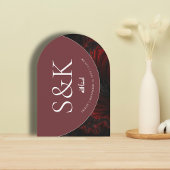 ミニマル&マエレガントルーンイスラムアーチ結婚ズ 招待状