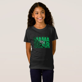 ミニマル ママベア タイポグラフィー アート Tシャツ
