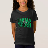 ミニマル ママベア タイポグラフィー アート Tシャツ (正面)