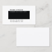 ミニマル&ミニマモダンエレガントリスト 名刺 (正面/裏面)