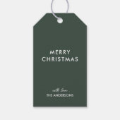 ミニマル メリークリスマス ギフトタグ (正面)