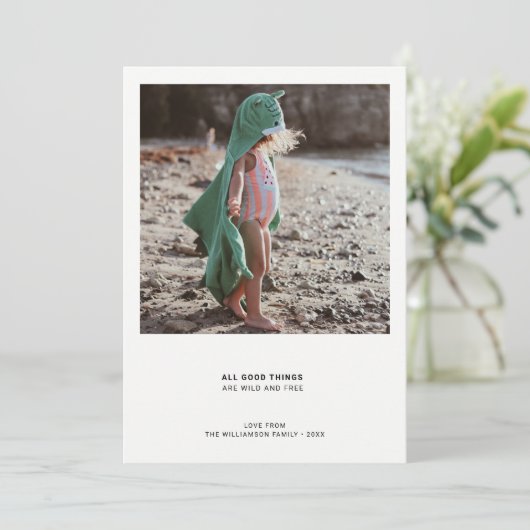 ミニマル モダンな名言 | シンプルな写真の名言 シーズンカード (スタンド正面)