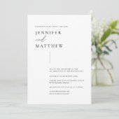 ミニマル&モダンシンプル結婚式招待状 招待状 (スタンド正面)