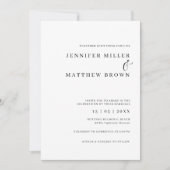 ミニマル&モダンシンプル結婚式招待状 招待状 (正面)