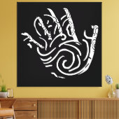 ミニマル モダン アブストラクト ジオメトリック ライン アート キャンバスプリント (インサイチュ (リビング))