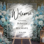 ミニマル モダン ウェディング ウェルカム アクリル サイン