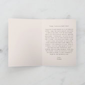 ミニマル モダン ウェディング ヴォウ ブック | 彼の誓い 案内状 (内部)