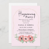 ミニマル モダン エレガントな新築パーティー 招待状 (正面/裏面)