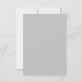 ミニマル モダン クラシック オータム RSVP カード (裏面)