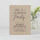 ミニマル モダン サプライズ 30歳の誕生日パーティー 招待状 (スタンド正面)