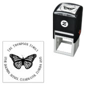 ミニマル モダン シンプル バタフライ ネイチャー 昆虫 セルフインキングスタンプ (インサイチュ)
