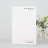 ミニマル モダン シンプル 便箋 (スタンド正面)