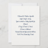 ミニマル&モダン スプリンクル | クリーン&チック 招待状 (裏面)