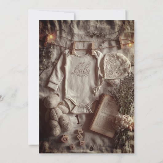 ミニマル&モダン スプリンクル | ソフト ニュートラル 招待状 (正面)