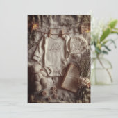 ミニマル&モダン スプリンクル | ソフト ニュートラル 招待状 (スタンド正面)