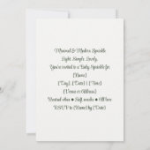 ミニマル&モダン スプリンクル | ソフト ニュートラル 招待状 (裏面)