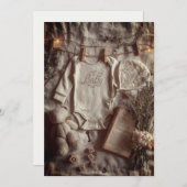 ミニマル&モダン スプリンクル | ソフト ニュートラル 招待状 (正面/裏面)