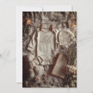 ミニマル＆モダン スプリンクル | ソフト ニュートラル 招待状