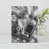 ミニマル＆モダン スプリンクル | ベイビー セレブレーション 招待状 (スタンド正面)