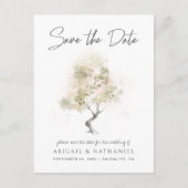 ミニマル モダン セーブ・ザ・デート 案内ポストカード (正面)