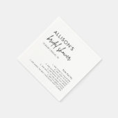 ミニマル モダン ブライダル シャワー 豆知識 ナプキン スタンダードカクテルナプキン (角)