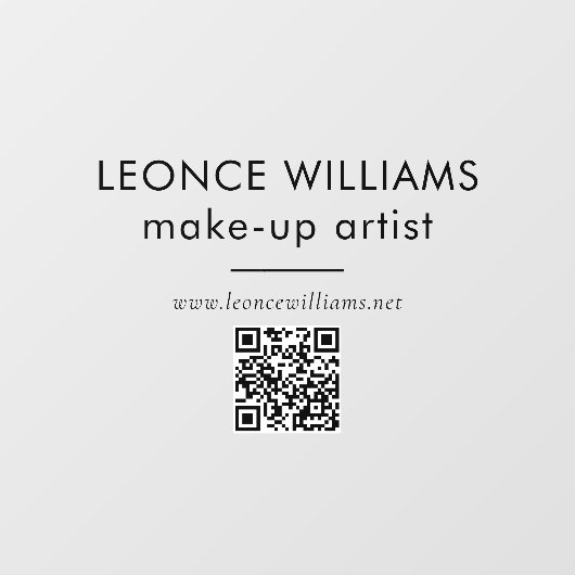 ミニマル モダン ブラック ビジネス ブランディング QR コード ウィンドウサイン (シート)