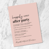 ミニマル モダン ブラッシュ ウェディング レセプション 招待状