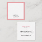 ミニマル モダン プロフェッショナル スクエア名刺 (正面/裏面)