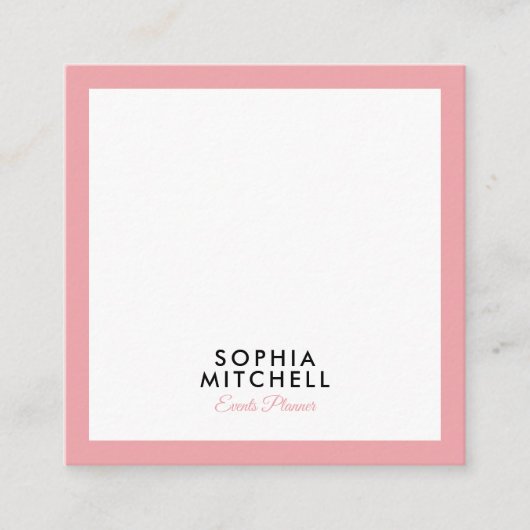 ミニマル モダン プロフェッショナル スクエア名刺 (正面)