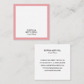 ミニマル モダン プロフェッショナル スクエア名刺 (正面/裏面)