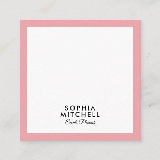 ミニマル モダン プロフェッショナル スクエア名刺 (正面)