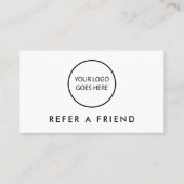 ミニマル モダン プロフェッショナル ロゴ 紹介カード (正面)