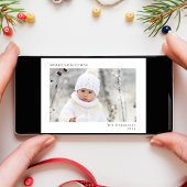 ミニマル モダン メリークリスマス 写真 シーズンカード