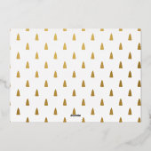 ミニマル モダン レトロ フレーム フォト 箔シーズンカード (裏面)