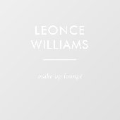 ミニマル モダン 小規模ビジネス ネーム ブランディング ウィンドウサイン (シート)