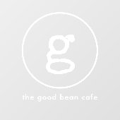 ミニマル モダン 小規模ビジネス モノグラム ブランディング ウィンドウサイン (シート)