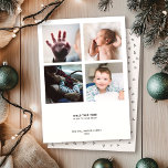 ミニマル モダン 引用 | 4 枚の写真のコラージュ Instagram シーズンカード<br><div class="desc">このモダンな季節の挨拶は、その美しい感情と表現、そして十分な余白によって輝いています。見事にシンプルなホリデー フォト カードは、4 つの大切な瞬間をコラージュで捉え、ミニマルなタイポグラフィーで「この時を心に近い場所に持っておいてください」という文字が、ご家族の名前と年とともに表示されます。 「ミニマル モダン ホリデー 引用」コレクションで、さらに多くのカードとマッチング製品をご覧ください。</div>