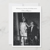 ミニマル モダン 楽しい 結婚 写真 ウェディング シーズンカード (裏面)