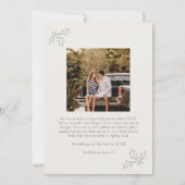 ミニマル モダン 2 フォト メリークリスマス カード (裏面)