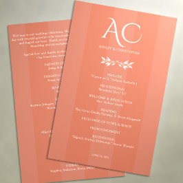 ミニマル・モノグラムストライプの銅レッド結婚ズ プログラム