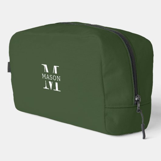 ミニマル・モノグラムパーソナライズされた ドップキット (右コーナー)