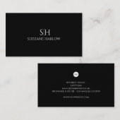 ミニマル・モノグラムモダン 名刺 (正面/裏面)